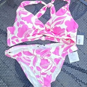 NWT Kate Spade Surf pink bikini, Large,